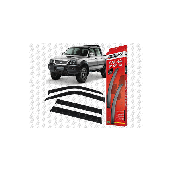 CALHA DE CHUVA (04 PEÇAS) - L200 SPORT/ HPE/ OUTDOOR