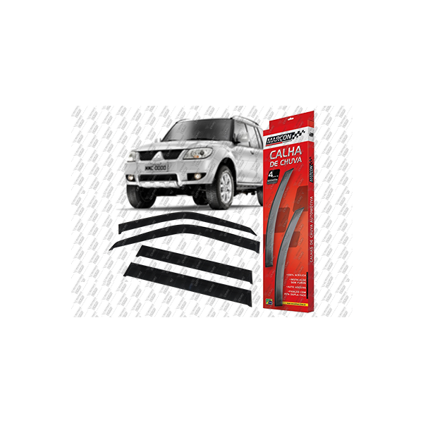 CALHA DE CHUVA (04 PEÇAS) - PAJERO TR4/ PAJERO IO