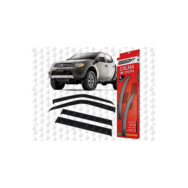 CALHA DE CHUVA (04 PEÇAS) - L200 TRITON