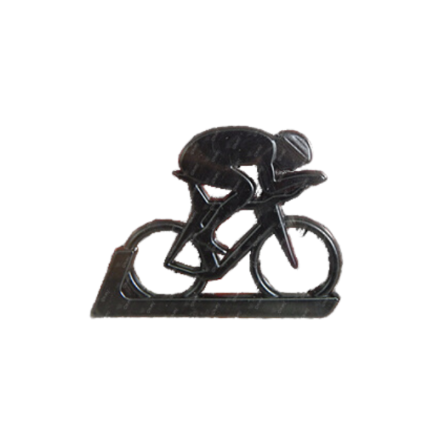 ADESIVO DECORATIVO CICLISMO PRETO PEQUENO - APLICA-SE A TODOS OS VEÍCULOS