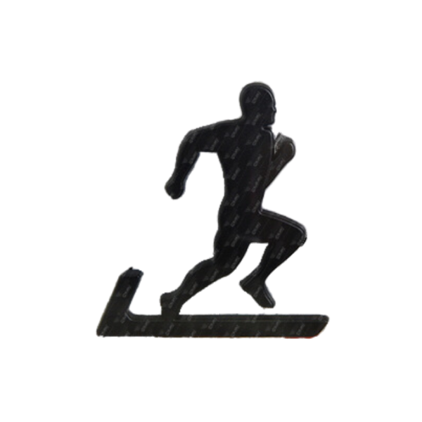 ADESIVO DECORATIVO CORRIDA MASCULINO PEQUENO PRETO - APLICA-SE A TODOS OS VEÍCULOS