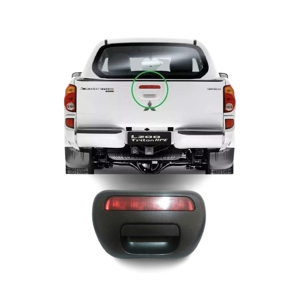 MACANETA TAMPA TRASEIRA C/ BRAKE LIGHT - TRITON 2007 A 2016 - DEPO