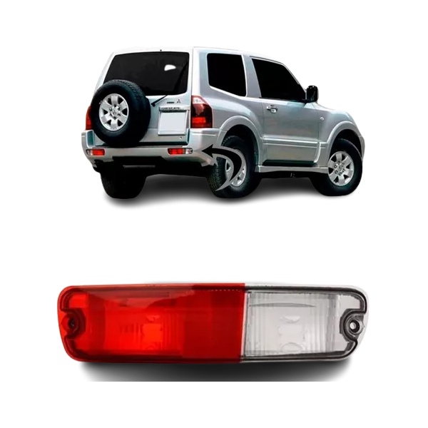 LANTERNA PARACHOQUE TRS LD (CRISTAL /VERMELHA) - PAJERO FULL 2000 A 2006