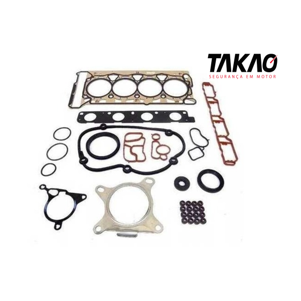 JOGO JUNTA MOTOR COMPLETO COM RETENTORES - L200 TRITON 2.4 FLEX 2017 EM DIANTE - TAKAO