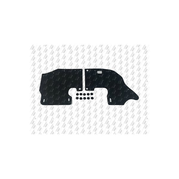 KIT GUARNIÇÃO RODA (BORRACHA VÃO DE RODA) PARA 1 LADO (DIANTEIRA) - L200 GL/ GLS/ SPORT/ OUTDOOR 2004 A 2012 TODOS OS MODELOS