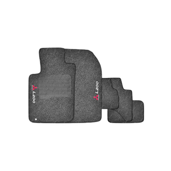 Tapete Carpete - L200 Sport (Cinza Ou Preto) - Preto